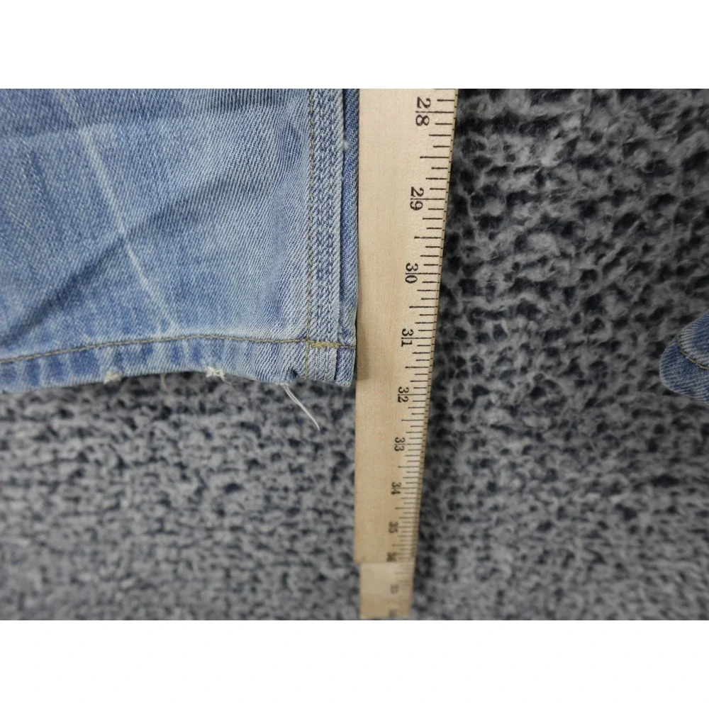 Bershka BSK Distressed‎ Light Wash Denim Jeans Men's 34x30 Slim Straight Fit